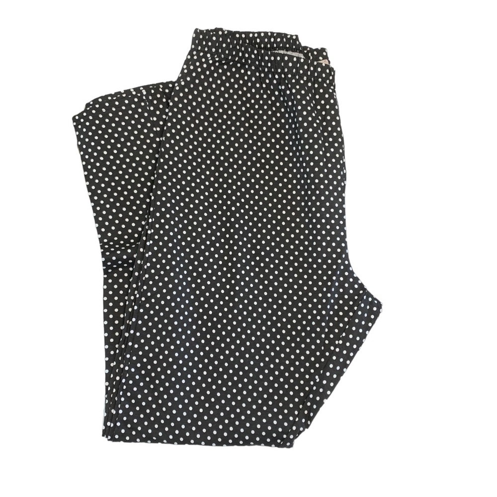WOMAN WITHIN Polka Dot Pull On Pants Sz 22/24